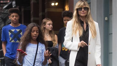 heidi goes black|Heidi Klum's 4 Kids: All About Leni, Henry, Johan and Lou.